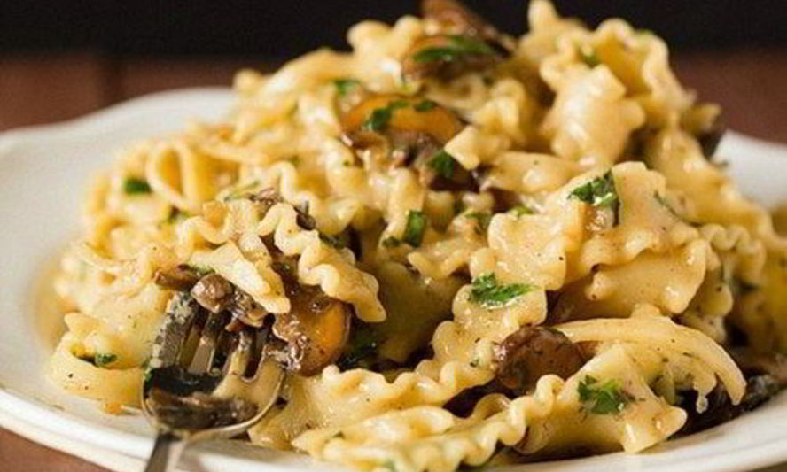 Рецепт сливочно-грибной паста с луком-шалот