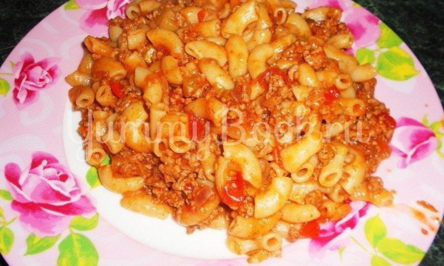 Рецепт сочных макарон болоньезе
