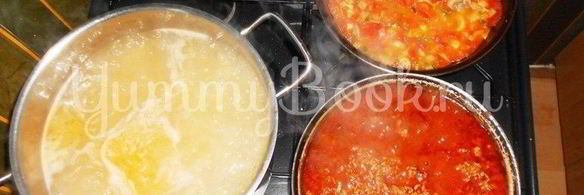 сочные макароны болоньезе