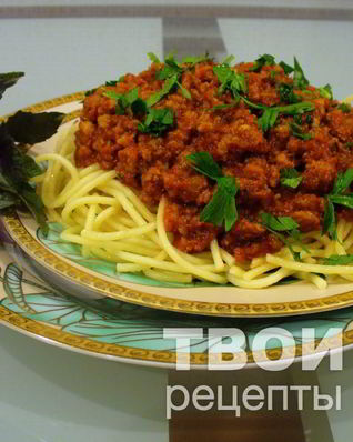 Спагетти болоньезе