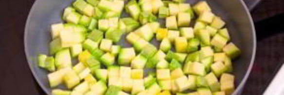 спагетти с кабачками и шпинатом