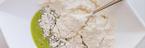 зеленая паста с кабачками и грудкой