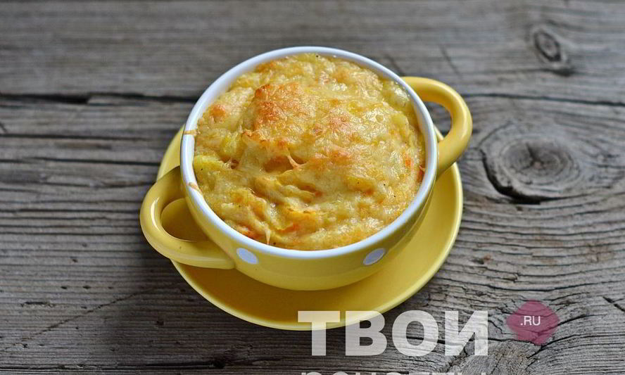 Рецепт морковна-картофельного пюре с сыром