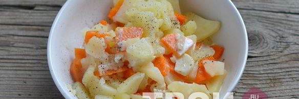 морковно-картофельное пюре с сыром