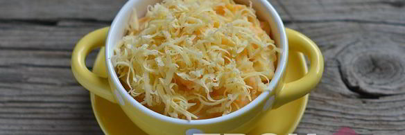 морковно-картофельное пюре с сыром