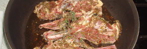 баранина на кости в травах