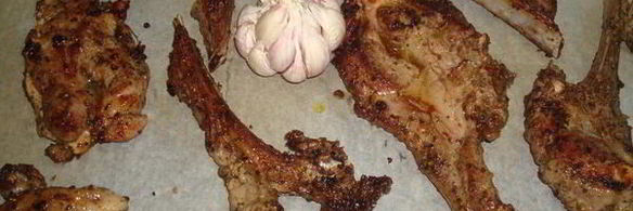 баранина на кости в травах