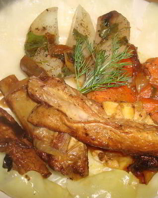 Баранина тушеная по-деревенски