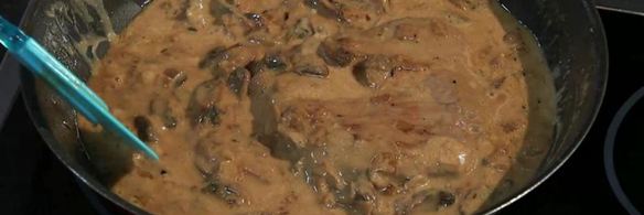 бефстроганов из диафрагмы