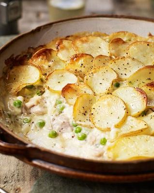 Гратен с курицей