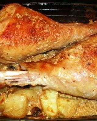 Индейка в сметане в духовке