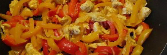 куриная грудка с болгарским перцем