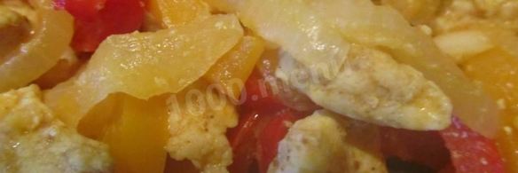 куриная грудка с болгарским перцем