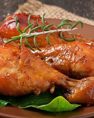 Куриные окорока в горчичном маринаде