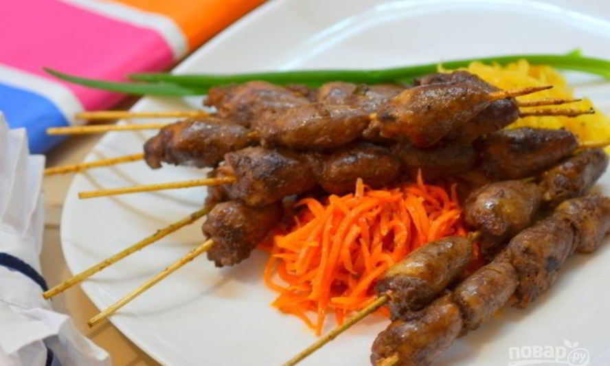 Рецепт куриных сердечек в духовке