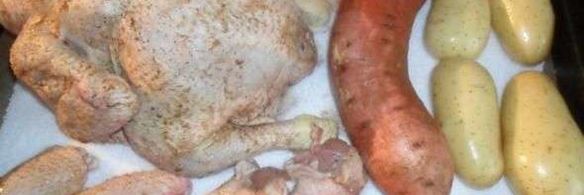 курица на соли