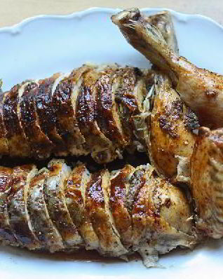 Курица с картофелем и грибами