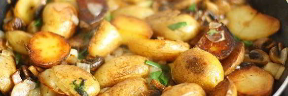 курица с картофелем и грибами