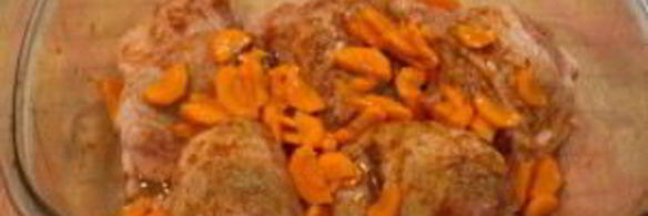 курица с морковкой в духовке