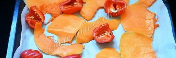 курица в духовке с тыквой