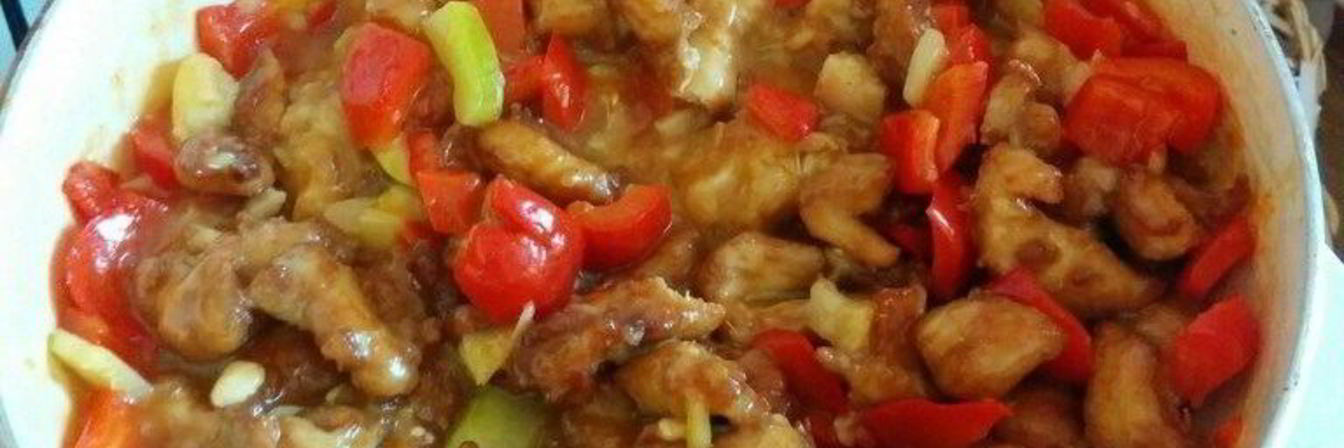 Курица в кисло-сладком соусе Инь Ян