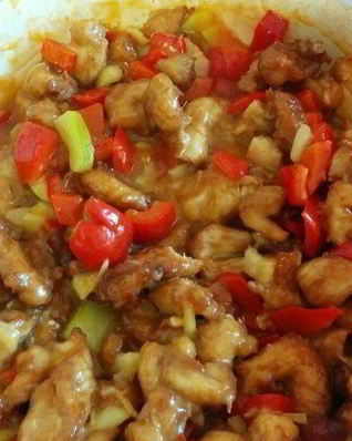 Курица в кисло-сладком соусе Инь Ян