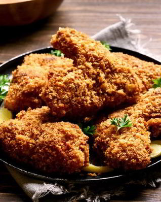 Курица в сухарях запеченная в духовке