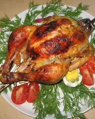 Курица запеченная в духовке