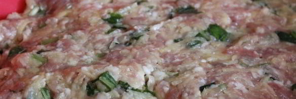 мясные биточки с картофелем и черемшой