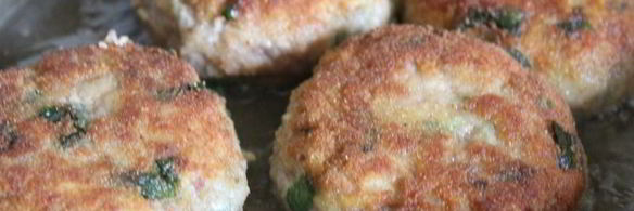 мясные биточки с картофелем и черемшой