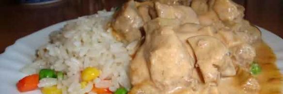 мясо в сырном соусе