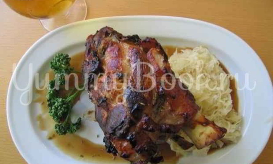 Рецепт рульки свиной гриль