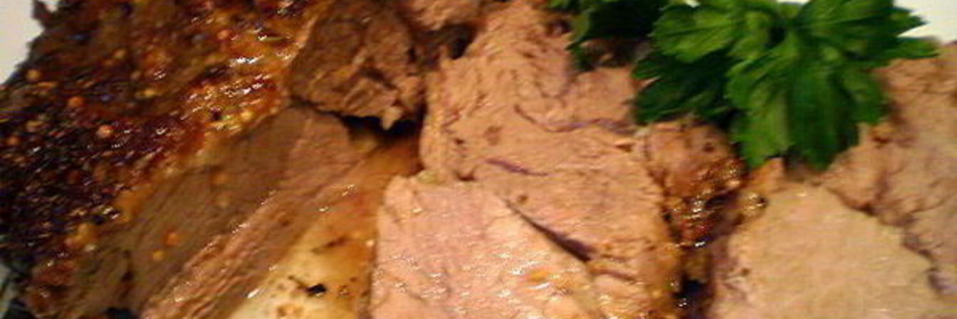 Сочная говядина с горчицей и розмарином