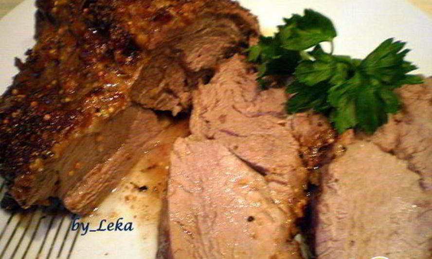 Рецепт сочной говядины с горчицей и розмарином