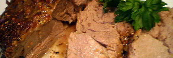 сочная говядина с горчицей и розмарином