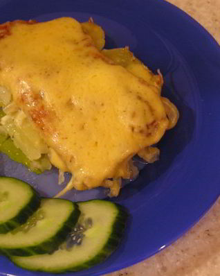 Свинина, запеченная с картофелем в духовке