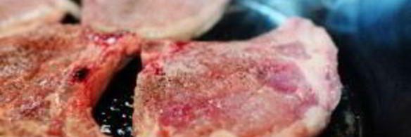 свиные отбивные с ананасом и рисом