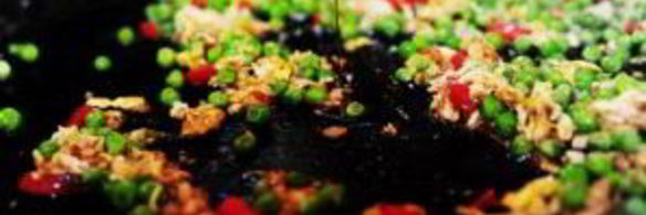 свиные отбивные с ананасом и рисом