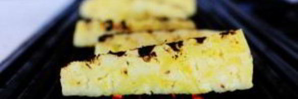 свиные отбивные с ананасом и рисом