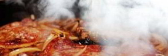 свиные отбивные с ананасом и рисом