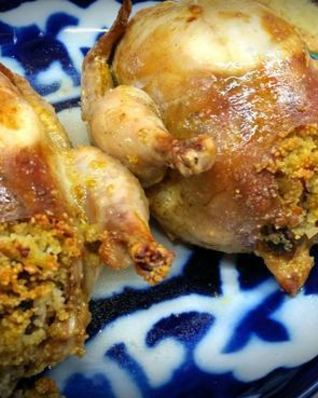 Цыплята, фаршированные кус-кусом и шампиньонами