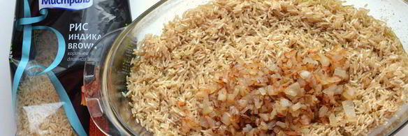 утка с чесноком на рисовой подушке