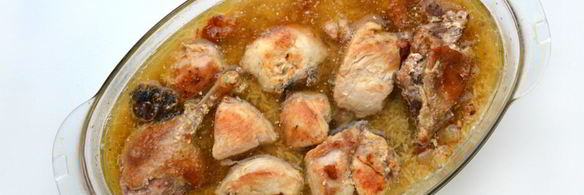 утка с чесноком на рисовой подушке