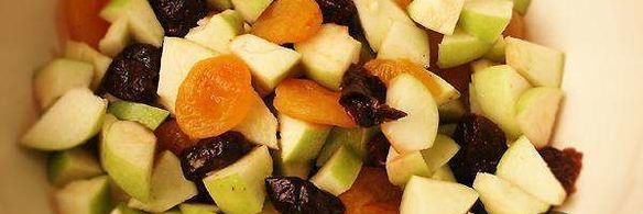 запеченный гусь с фруктами