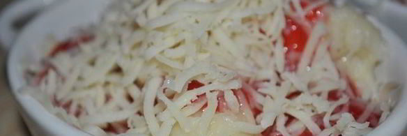 ньокки с клубникой и сыром