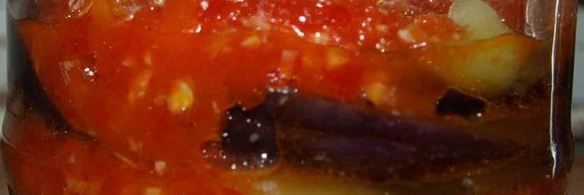 баклажаны в остром соусе