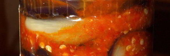 баклажаны в остром соусе