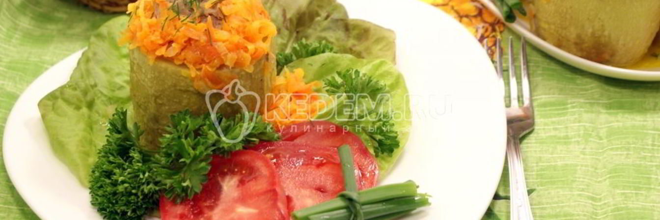Фаршированные кабачки Башенки
