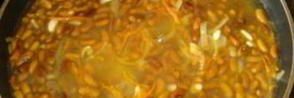 фасоль с чесноком