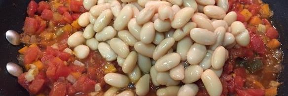 фасоль с овощами